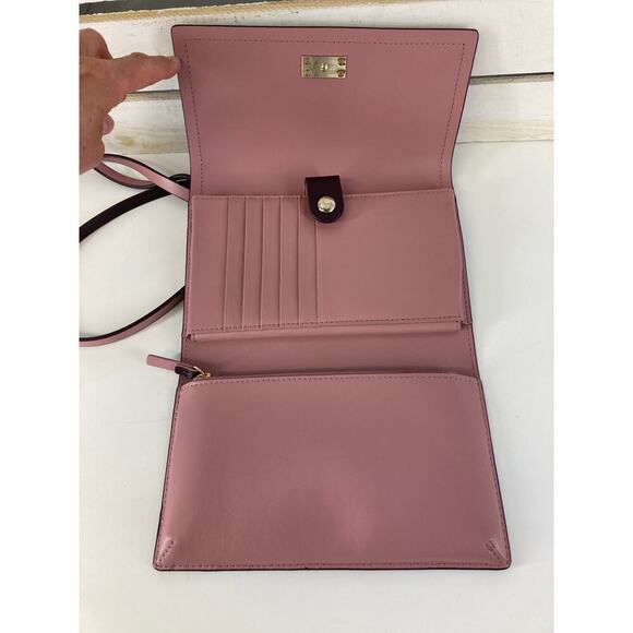 KATE SPADE, SMALL PLUM SMOOTH LEATHER CROSSBODY BAG - Picture 6 of 14